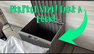 ROJIK 30 Gal Outdoor Storage Housing Deck Box-Waterproof Patio Furniture,Garden Tools (Review)