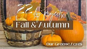 22 BEST FALL & AUTUMN HOME DECOR PROJECTS & DECORATING IDEAS
