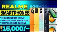 2023 | Top 5 Best Realme 5G Phone Under 15000 | Snapdragon778G 5G | 144hZ Display | 8GB+256GB