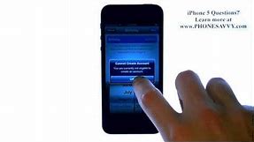 Apple iPhone 5 - iOS 6 - How do I Create or Login to my Apple ID