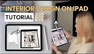 iPad for quick interior design