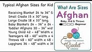 What Are Blanket / Afghan Sizes for Kids & Decor? | The Crochet Crowd
