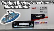 JVC KD-X37MBS Review and Demo Marine Radio Stereo Head-unit for Boats or UTVs