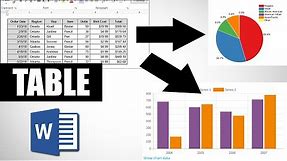 How to Convert Table to Chart in Word || MS Word Tutorial