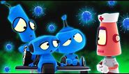 Rob the Robot's Space Virus Blues | Space Robots Cartoon
