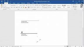 Different Ways to Insert a Signature Line in Word