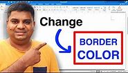 How To Change Text Box Border Color In Word
