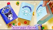 Sanrio paper gift box/Origami paper box/Diy sanrio/Sanrio paper craft