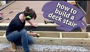 How to Build a Deck Stair
