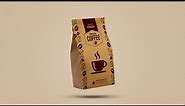 Coffee Packaging Design | Paper Pouch | Photoshop Tutorials
