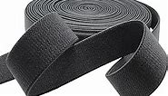Dortrue 1 Inch 10 Yard Black Sewing Elastic Band Heavy Stretch High Elasticity Elastic Spool for Sewing Pants Waistband, Straps, Craft DIY Projects