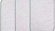BlueSnail Ultra Soft and Absorbt Quilted Waterproof Changing Pad Liner 3pk (Gray)