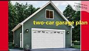 2 Car 2 Story Garage / Building Plans Package,24x24 Two Car Garage Apartment Plans DIY