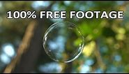 Beachfront B-Roll: Floating Soap Bubble (Free to Use HD Stock Video Footage)
