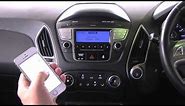 How to sync your iPhone to the bluetooth system in an Hyundai IX 35