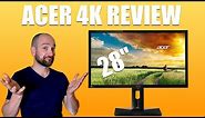 Acer 28" 4K CB281HK CB1 Series Computer LED Monitor Full Review