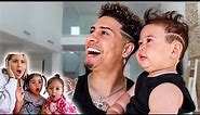 TRANSFORMING MY SON INTO ME FOR THE DAY!!! **HILARIOUS FAMILY REACTION**