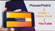 How to save PowerPoint slide as video with voice over on iPhone and computer
