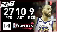 Stephen Curry Full Game 7 Highlights vs Rockets 2018 NBA Playoffs WCF - 27 Pts, 10 Ast, 9 Reb!