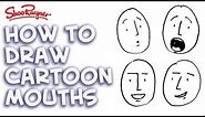 How to draw cartoon mouths