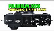 Fuji X20 Unboxing & First Look | Fujifilm