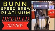Review Bunn Speed Brew Platinum Thermal 10 Cup Coffee Maker CSB3T