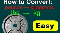 Converting lbs to kg (lbs to kg conversion). Conversions of pounds to kilograms.