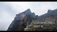 Rock Climbing Falls, Fails and Whippers Compilation Part 8