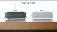 How to: Set Stereo Pairing on Sony Speakers With Sound Demo