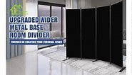 Room Divider 6FT Portable Room Dividers and Folding Privacy Screens, 88'' W Fabric Divider for Room Separation, 4 Panel Partition Room Dividers Freestanding Wall Divider Screen for Dorm Studio Office