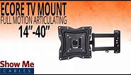 How To Install A Full Motion Articulating TV Mount For TV's Between 14" To 40" #17-415-001