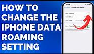Data Roaming iPhone (How to Turn it On or Off)
