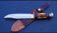antique Marble's Ideal Knife hunting Bowie USA Gladstone Michigan vintage Jagdmesser Webster Marbles
