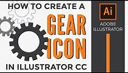 How to make a gear or settings icon in Adobe Illustrator