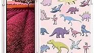 Topgraph Case Compatible for iPhone 15 Cute Dinosaur Clear for Women Girly Designer Girls, Cute Silicone Transparent Phone Case Dinosaurs Design Compatible with iPhone 15