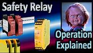 Working principle of Safety Relay / How relays work with electrical safety / Safety relay wiring