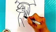 How to Draw KNUCKLES AMAZING DIGITAL CIRCUS