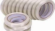 1/2 inch Mono Filament Strapping Tape, Heavy Duty Reinforced Filament Tape, Clear Fiberglass Reinforced Packing, (14 Rolls, 378yds Total)