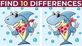 Find Difference In Pictures Game - Easy Level | Find 10 Differences Picture Game