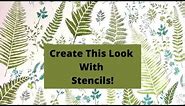 Stenciling Ferns Using Cutting Edge Stencils Fern Stencil Kit To Hack Expensive Designer Wallpaper!