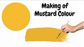 How to make Mustard Yellow Colour | Mustard Yellow Colour | Acrylic Color mixing