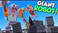 GIANT ROBOT ATTACKS CITY!? - Tiny Town VR Gameplay - HTC Vive City Building & Zombies Apocalypse!