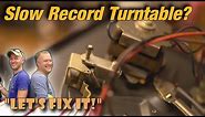 How to Fix a Slow Turntable Record Player - Garrard AT6 Mark II