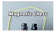 Magnetic Chess Set - Portable Magnetic Chess Board Game with Strategy Stones, Educational Checkers Pebbles for Family