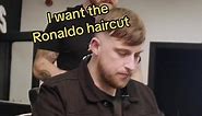 I want the Ronaldo haircut ⚽️ #comedysketch #barbers #ronaldo | 2002 ronaldo haircut