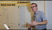5 Easy Ways to Unlock a Bedroom Door or Unlock a Bathroom Door - Unlock Privacy Lock