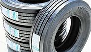 Set of 4 (FOUR) Suntek HD Plus Premium Trailer Radial Tires-ST225/75R15 225/75/15 225/75-15 124/121M Load Range G LRG 14-Ply BSW Black Side Wall