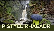 Walking in the Rain, Pistyll Rhaeadr waterfall | Mid Wales