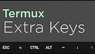 How to Customize Extra Keys (above your keyboard) on Termux