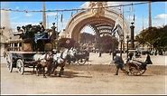 Paris 1900 in color, Exposition Universelle [60fps, Remastered] w/sound design added